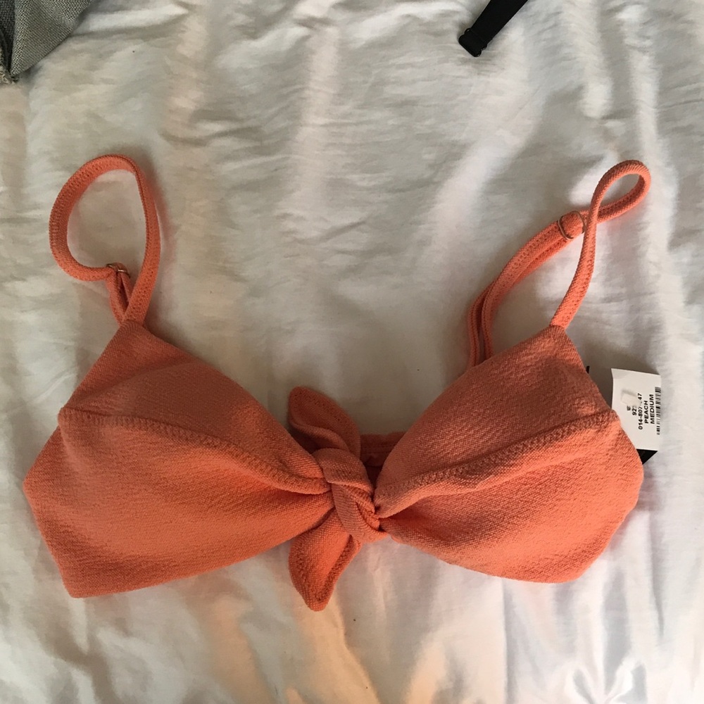 Coral bikini top